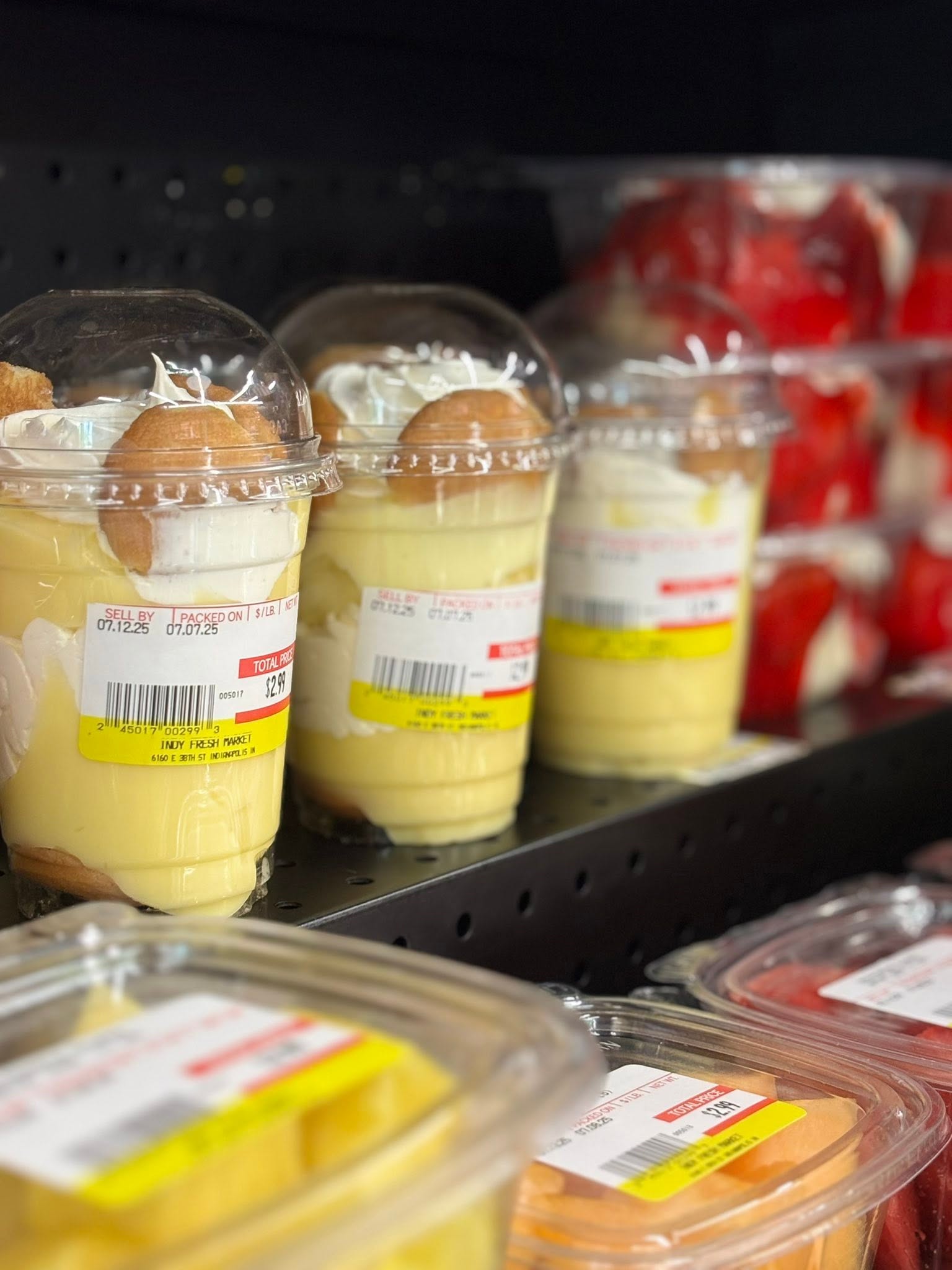 House-made banana pudding cups